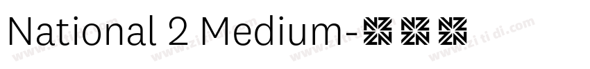 National 2 Medium字体转换